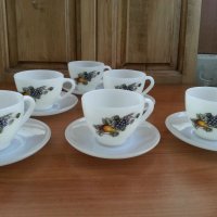 Чаши за чай френски аркопал, снимка 4 - Антикварни и старинни предмети - 33961382