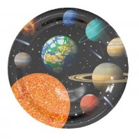 Космос Планети 6 бр парти чинии чинийки, снимка 1 - Чинии - 29710313