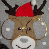 Коледен пуловер, снимка 3 - Блузи с дълъг ръкав и пуловери - 42770030