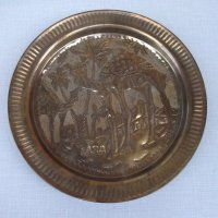 Пано - чиния от бронз - 510 гр., снимка 1 - Други ценни предмети - 29860878