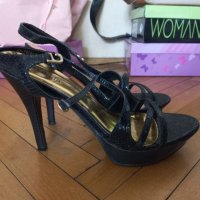 Черни обувки Max moda, снимка 3 - Дамски обувки на ток - 33897223