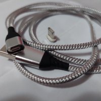 Магнитен кабел за зареждане на телефон USB-C, снимка 3 - Оригинални зарядни - 39098323