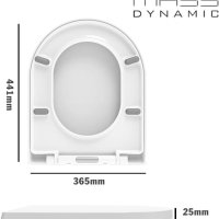 Тоалетна седалка Mass Dynamic Soft Close D-образна, бяла, снимка 2 - Други стоки за дома - 42897739