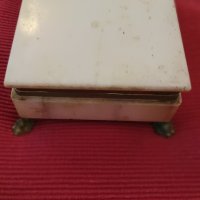 Стара мраморна кутия за бижута. , снимка 3 - Антикварни и старинни предмети - 42257515