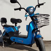 Електрически скутер EcoWay 350 вата модел MK-K син цвят 20Ah батерия, снимка 3 - Мотоциклети и мототехника - 40409988