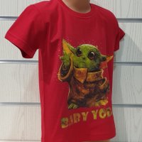 Нова детска тениска с дигитален печат Бейби Йода, Star Wars (Междузведни войни), снимка 8 - Детски тениски и потници - 35277600