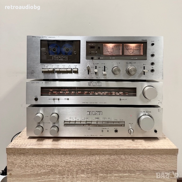 🔊Колекционерска ретро аудио система - сет LUXMAN - усилвател L-4, дек K-5 и тунер T-1 - 1978 - 1982, снимка 1
