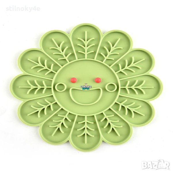 Силиконова купа за куче за близане и бавно хранене Кучешка купа/подложка за бавно хранене, снимка 1