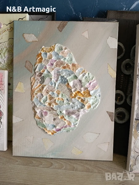 абстрактна картина релеф , снимка 1