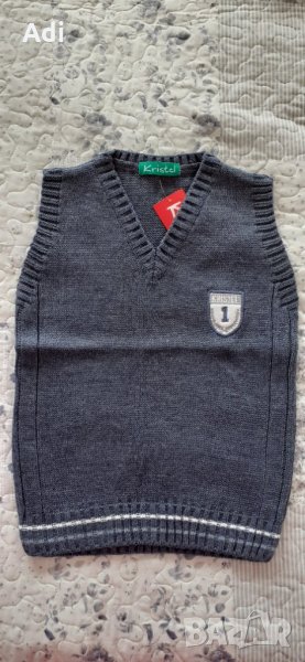 Плетен пуловер без ръкави, снимка 1