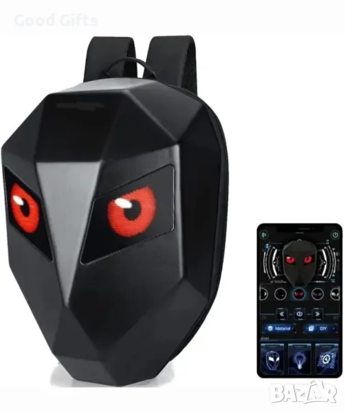 3D LED Раница с мърдащи очи Iron Man, Раница за Мотор от ново поколение , снимка 1