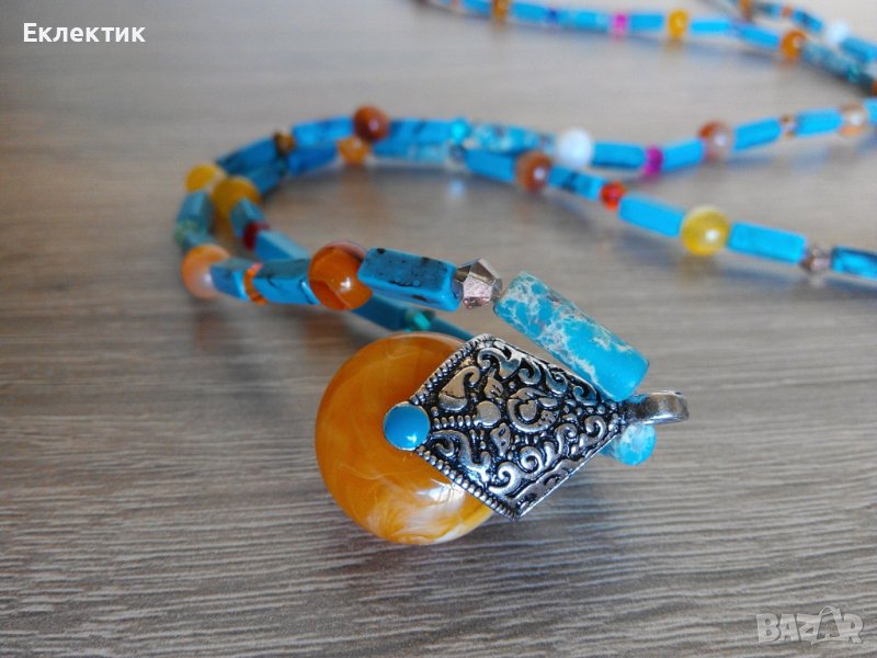 Колие от тюркоаз, снимка 1