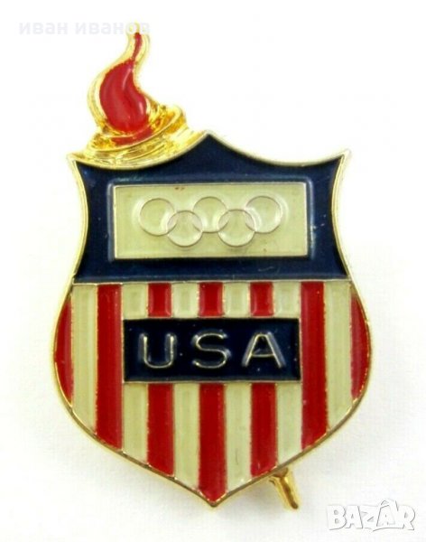 САЩ Олимпийски комитет-Олимпийски значки-Олимпиада, снимка 1