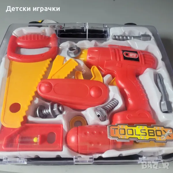 Комплект инструменти в куфар, с винтоверт , снимка 1