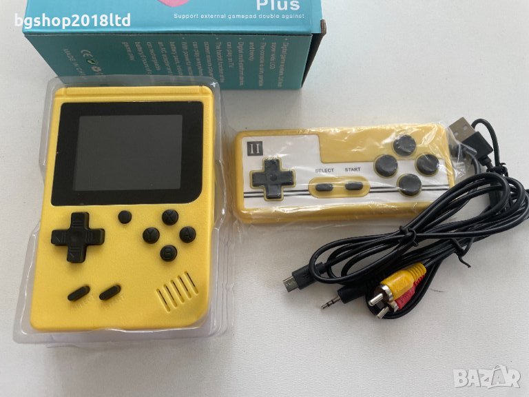 Преносима игрова конзола с 500 Вградени игри - Жълта, снимка 1