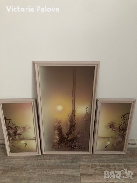 Авторски картини Л.Пушкарева триптих, снимка 1