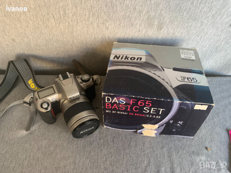 фотоапарат Nikon F65 с обектив NIKON 28-80mm AF Nikkor Lens, in Working, снимка 1