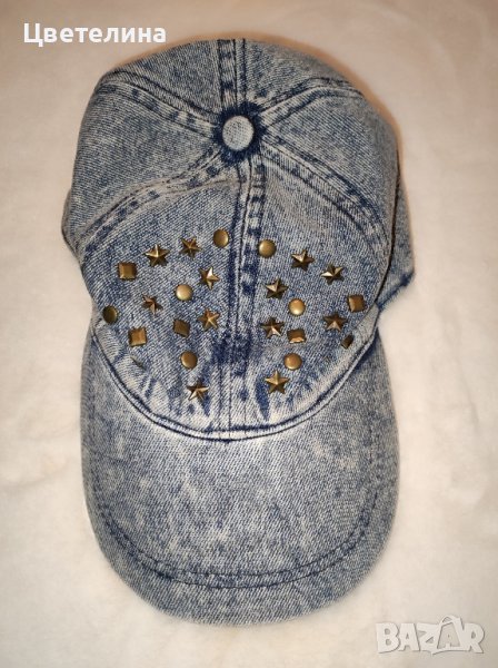 Дънкова шапка с капси RESERVED размер М цена 15.00 лв. + подарък бонус, снимка 1