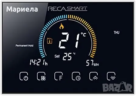 BecaSmart Series 8000 3A LCD сензорен екран/Интелигентно програмиране/Контролен термостат с WiFi, снимка 1