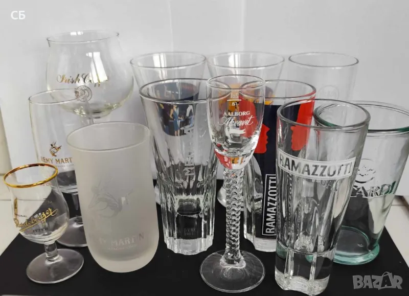 Чаши за аперитив на Bacardi, Ramazzotti, Aquavit, Metaxa, Ricard, снимка 1