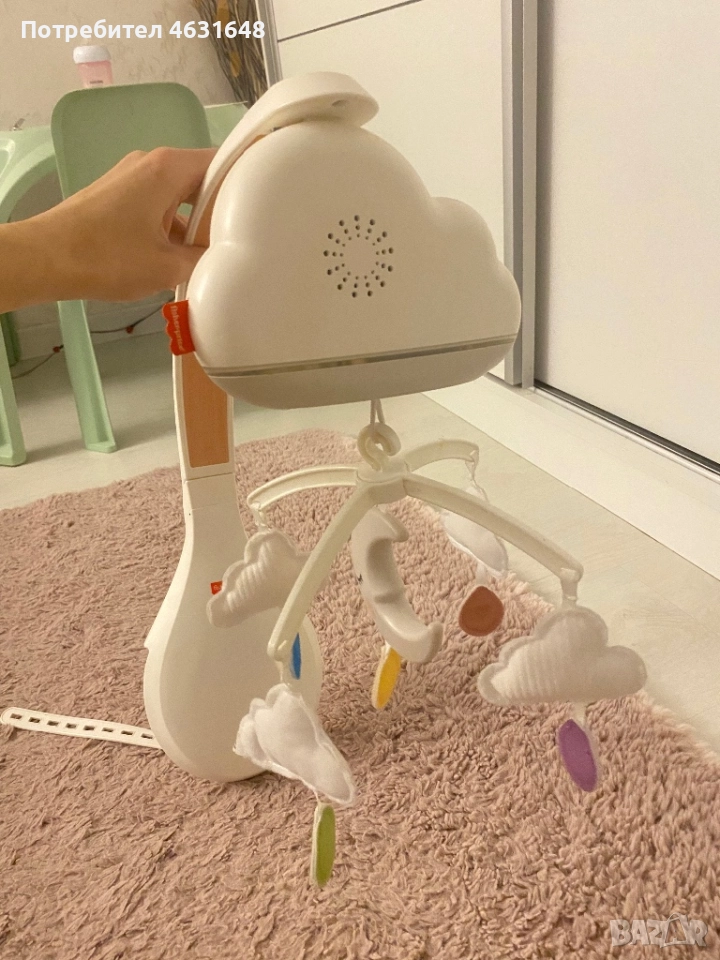 Музикална въртележка за кошара Fisher Price, снимка 1