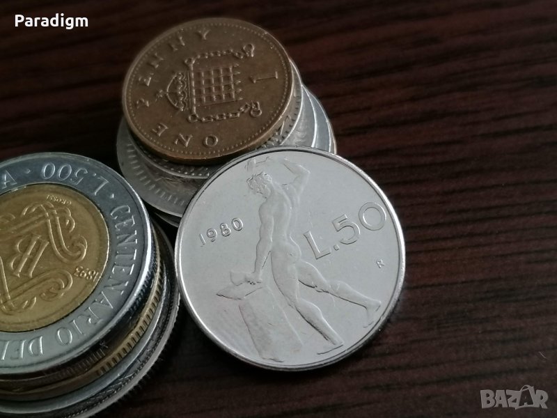 Монета - Италия - 50 лири | 1980г., снимка 1