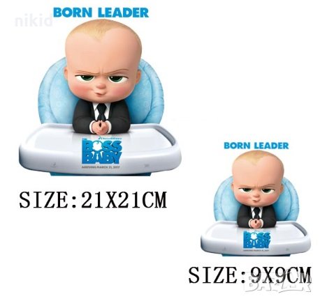 Бебе Бос Boss Baby 2 размера термо щампа апликация картинка за дреха, снимка 1