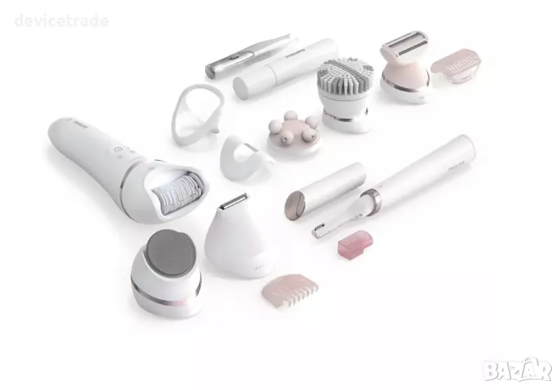 Епилатор Philips Seria 9000 BRE740/90, Суха/мокра кожа, 12 аксесоара, снимка 1