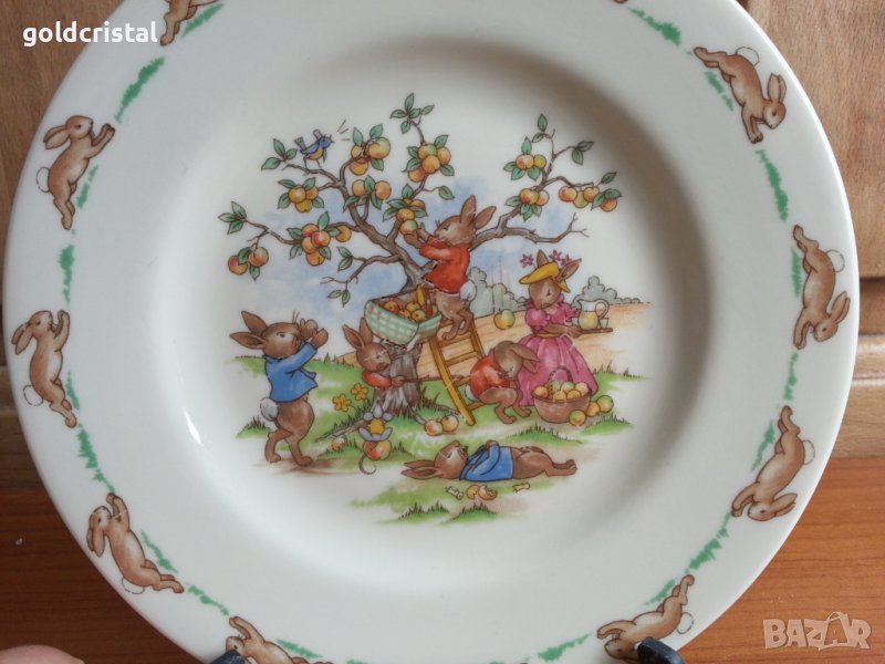Английски порцелан чиния детски мотиви , снимка 1