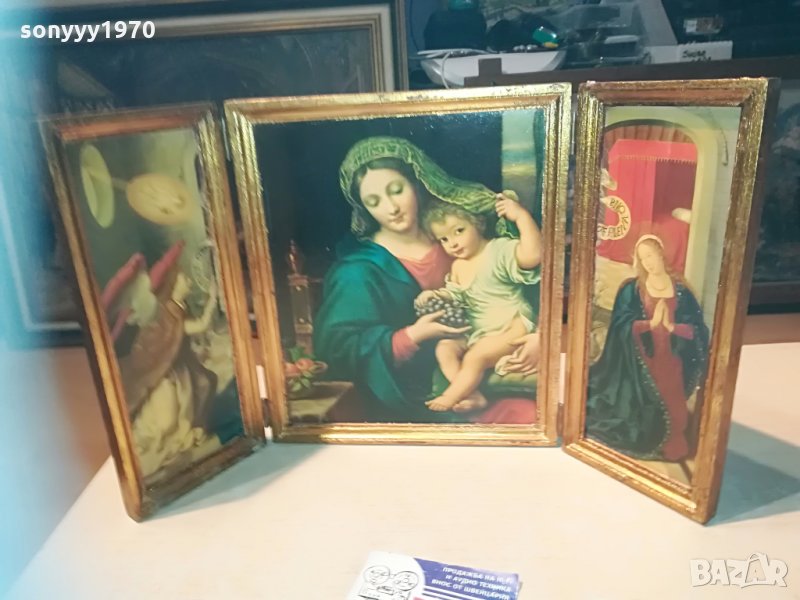 икона-триптих-красота класа и стил-45х26см, снимка 1