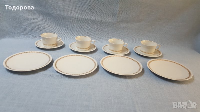 Комплект порцеланови съдове за кафе и десерт- Бавария, снимка 1