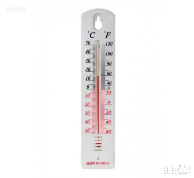 Термометър със скала, стенен, вътрешно ползване, -40°C до 50°C, снимка 1