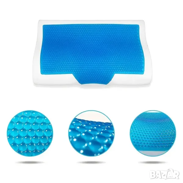 Луксозна Ортопедична Възглавница с Мемори Пяна и Охлаждащ Гел – Перфектен Сън и Без Болки, снимка 1