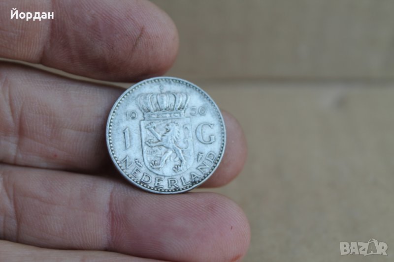 Монета 1 Гулден Холандия 1956г, снимка 1