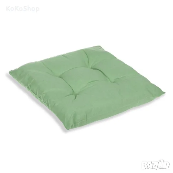 Зелена възглавница  за стол-38х38х5 см./декоративна възглавница, снимка 1