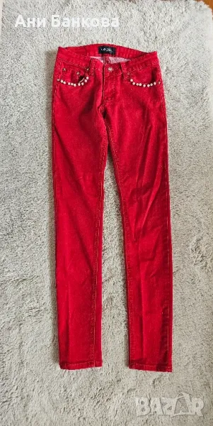 Цветни дънки, размер С, 2 бр, снимка 1