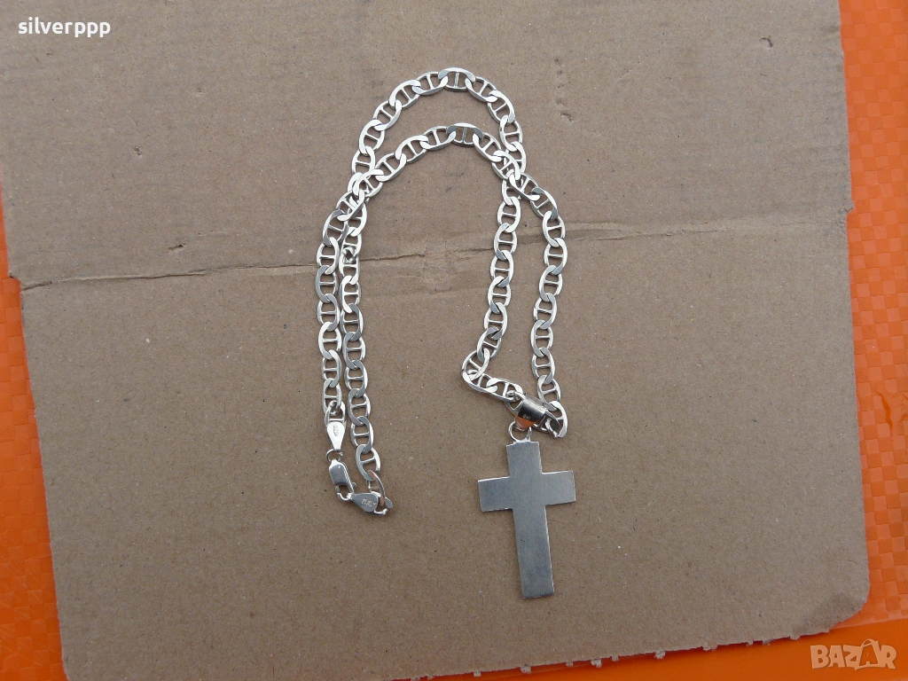  Сребърен синджир - 7 , снимка 1