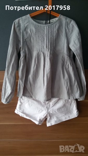 Риза и къси панталони 128 см., снимка 1