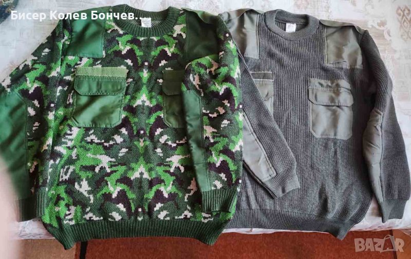 Продавам камуфлажен военен пуловер, снимка 1