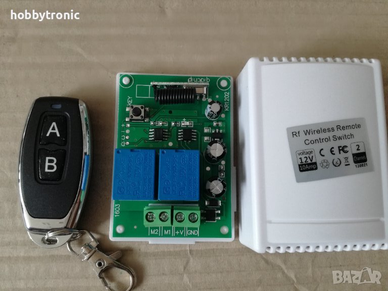 Модул за дистанционно управление на двигател,ролетка, врата 12V, снимка 1