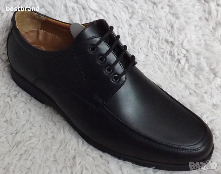 Обувки естествена кожа, черни, код 420/69, снимка 1