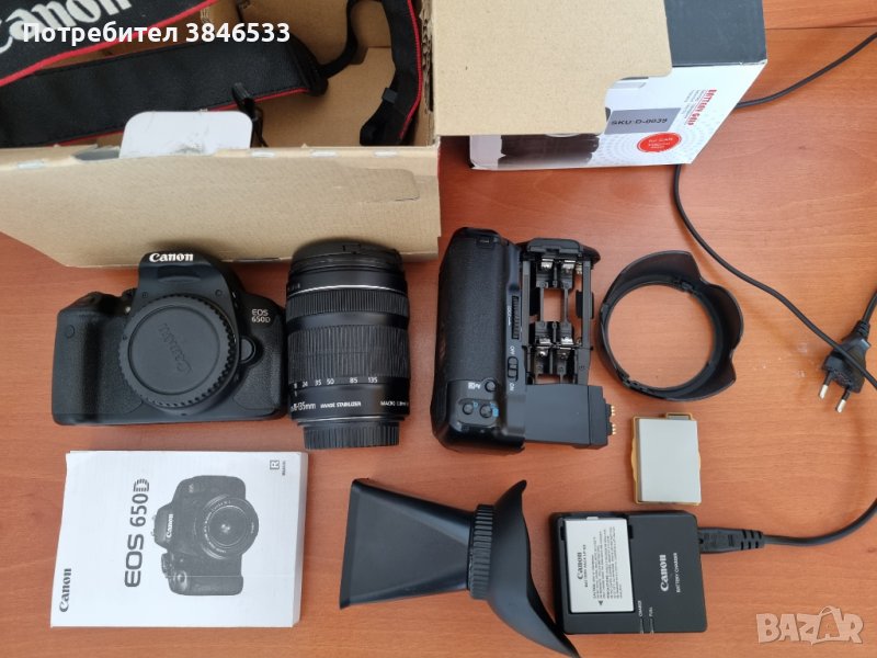 Продавам: Canon EOS 650D с обектив EF-S 18-135 IS STM , снимка 1
