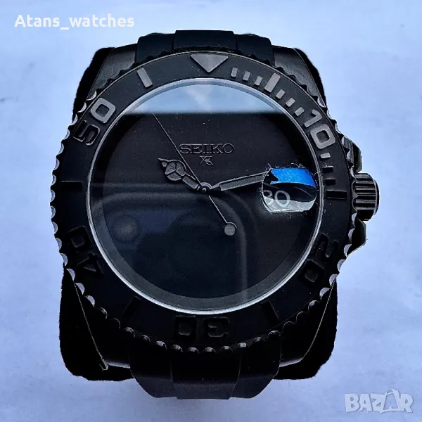 Seiko Mod Sub All Black , снимка 1