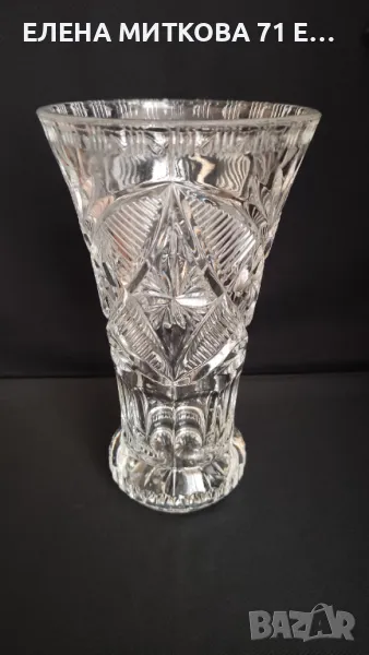 Кристална ваза масивна, снимка 1