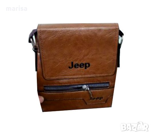 Мъжка чанта Jeep, кафява , снимка 1