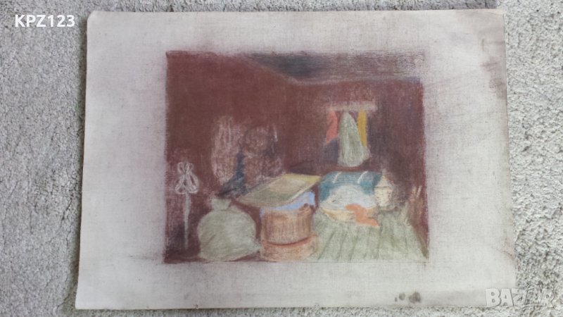 ЕСКИЗ ЗА ДЕКОР "КИЛЕРЪТ" 1962 год. / арх.СТЕФКА МАЗАКОВА, снимка 1