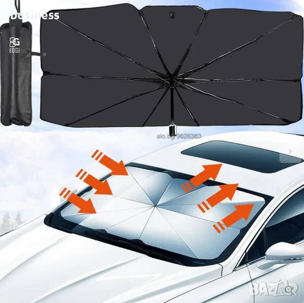 Иновативен сенник -чадър за предно стъкло на автомобил , снимка 1