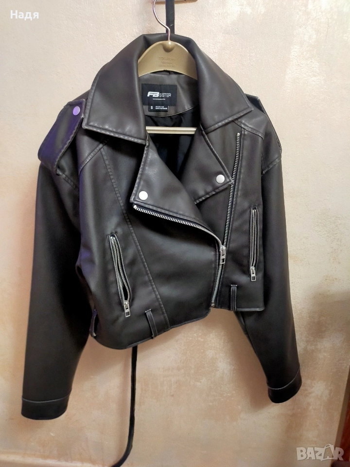 Дамско кожено яке S size , снимка 1