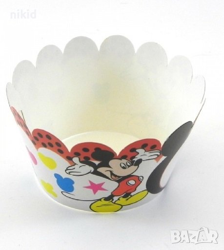 Мики Маус 10 бр кошнички декори украса декорация за мъфини кексчета парти, снимка 1