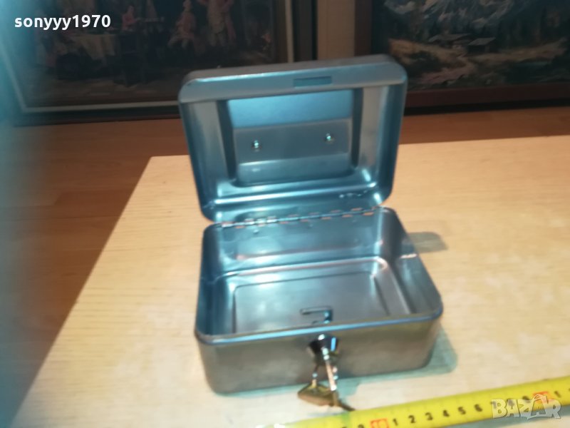 метална каса сеиф кутия с 2 ключа 0303211026, снимка 1